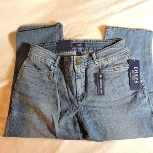 CHAPS JEAN SLIMMING CROPPED CAPRIS